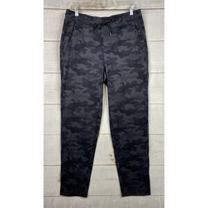 CRZ Yoga Pants Womens S 4/6 Camo Zip Pockets Straight Leg Pull On Stretch NWT